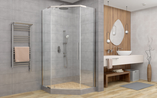 Душевое ограждение Deto PC 100 Chrome фото 3