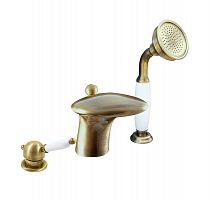 L571.5SSM LABE смеситель каскадный на 3 отверстия, ЦВЕТ БРОНЗА RAV Slezak