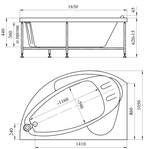 Акриловая ванна Radomir «Варна» фото 3