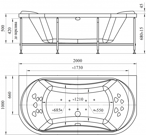 Акриловая ванна Radomir «Титан» фото 3