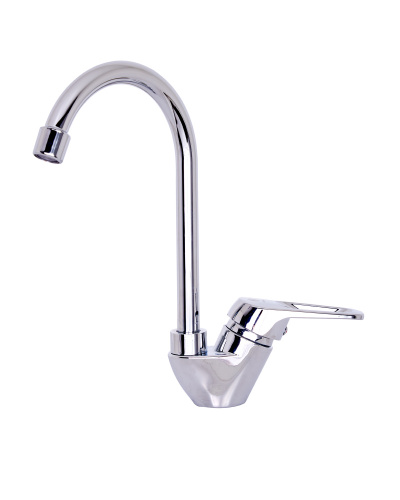 OneLife P11-001cr полимерный смеситель для кухни, хром фото 5