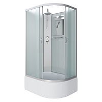 Душевая кабина Niagara NG-2310-14LBKT (1200х800х2100-2400) высокий поддон(40см) стекло МАТОВОЕ 4 места