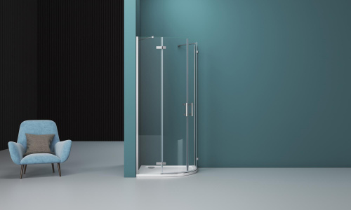 Душевой уголок BelBagno KRAFT-R-2-90-C-Cr фото 3
