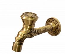Сливной кран BRONZE DE LUXE длинный  (насадка "рассекатель") (21594/1)