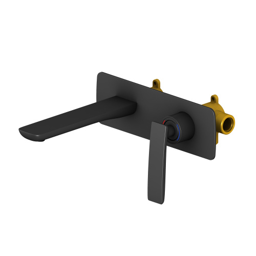 Смеситель для раковины встроенный Timo Helmi (4071/03SM) черный фото 2