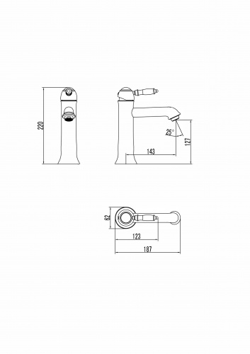 Смеситель для раковины Lemark Villa (LM4837B) фото 3