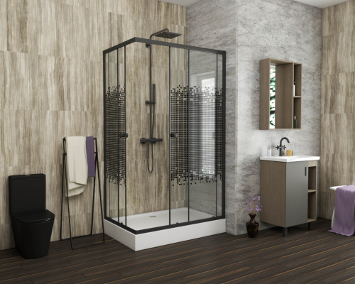 Душевой уголок Niagara NG 018-14Q BLACK