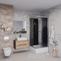 Душевая кабина Niagara Eco E90/26Q/TN/BK Без крыши