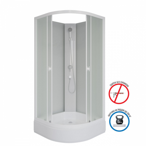 Душевая кабина Niagara Promo P100/26/MT/BK фото 3