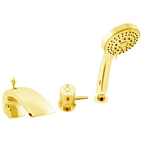 DT272.5SZ DUNAJ TERMOSTAT смеситель каскадный на 3 отверстия, ЦВЕТ ЗОЛОТО RAV Slezak