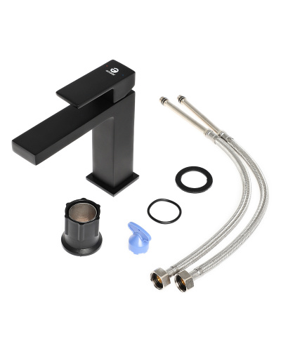 Agger Great A2802144 Однозахватный смеситель для раковины, черный фото 7