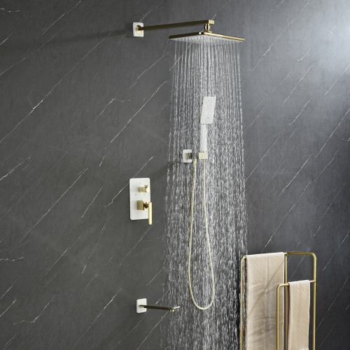 Смеситель Lemark для ванны и душа, встраиваемый  Mista (LM6422WG) фото 3