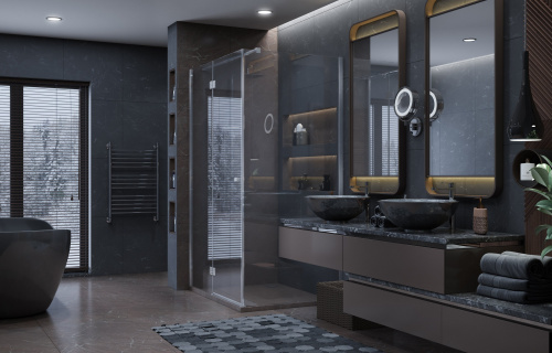 Душевое ограждение Ambassador Diamond 12011108L (1200x900x2000), 1 место фото 2