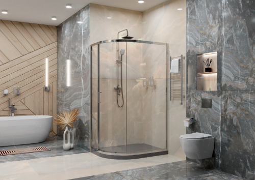 Душевое ограждение Ambassador Kingston 14011114 (1000x800x2000), 1 место фото 2