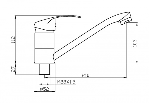 Смеситель для кухни Agger Glad A1500000 фото 2