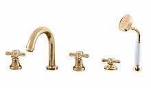 MK162.5PZ MORAVA смеситель каскадный на 5 отверстий, ЦВЕТ ЗОЛОТО RAV Slezak