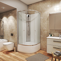 Душевая кабина Niagara Eco E90/40/MT/BK Без крыши