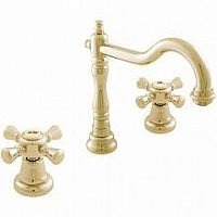 MK332.5Z MORAVA RETRO - смеситель для умывальника, CLICK-CLACK, ЦВЕТ ЗОЛОТО RAV Slezak