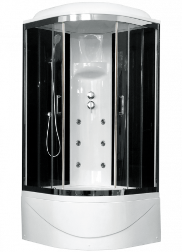 Душевая кабина Royal Bath  RB 90BK3-BT-CH (черное/прозрачное)