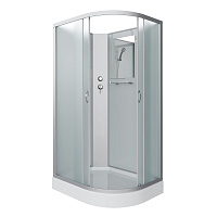 Душевая кабина Niagara NG-3312-14LBK (1200х800х2000) низкий поддон(13см) стекло МАТОВОЕ 3 места