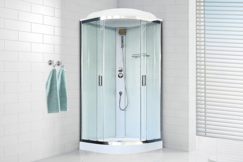 Душевая кабина Royal Bath  RB 90HK5-WT-CH (белое/прозрачное) фото 4