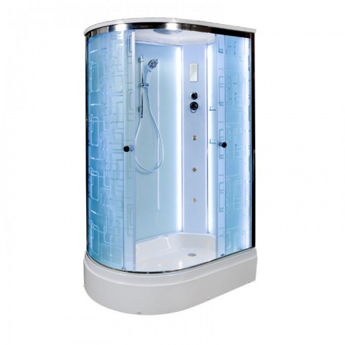 Душевая кабина Deto (DTO)  EM 2712R LED с гидромассажем
