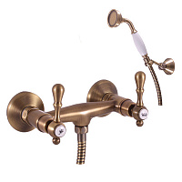 MK480.5/2SM MORAVA RETRO - смеситель классический для душа, лейка, ЦВЕТ БРОНЗА RAV Slezak