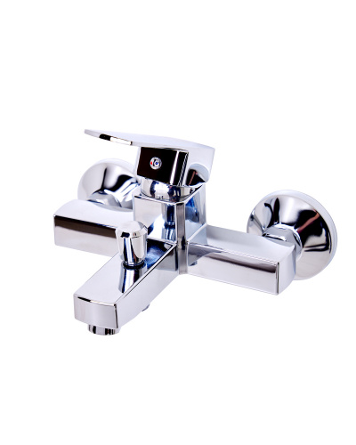 OneLife P06-100cr полимерный смеситель для ванны/душа, хром фото 4