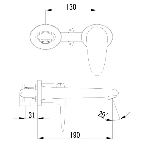 Смеситель для раковины Lemark Status (LM4426C) фото 4