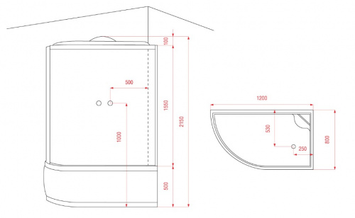 Душевая кабина Arcus AS-109L фото 3