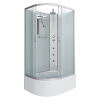 Душевая кабина Niagara NG-2310-14RBKTG (1200х800х2000-2400) высокий поддон(40см) стекло МАТОВОЕ 4 места