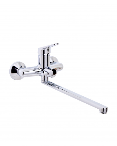 OneLife P11-211cr полимерный смеситель для ванны/душа, хром фото 5