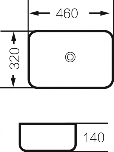 Раковина GR-4041BW (460*320*140) ЧЕРНАЯ БЕЛАЯ внутри фото 2 Раковина GR-4041BW (460*320*140) ЧЕРНАЯ БЕЛАЯ внутри фото 2
