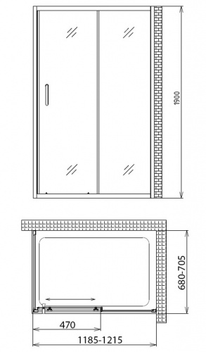 Душевой уголок Gemy Victoria S30191A-A70 фото 5