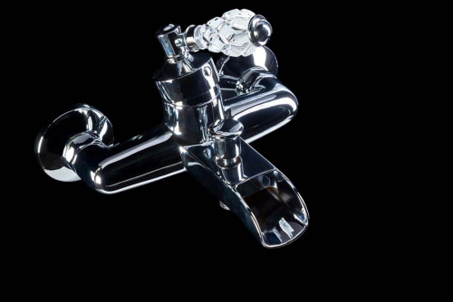 Смеситель для ванны VOGUE CRYSTAL Хром (одноручковый)