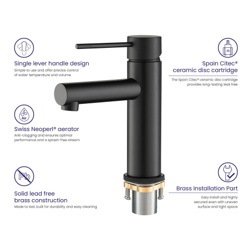 Смеситель для раковины Timo Saona (2361/03F) фото 5