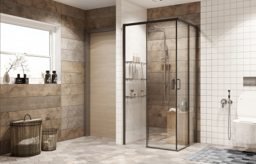 Душевое ограждение Ambassador Queen 11011203Black (900x900x2000), 1 место фото 2