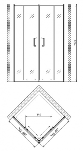 Душевой уголок Gemy Victoria S30152M фото 5