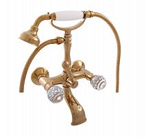 BRILLIANCE160.5Z BRILLIANCE - смеситель для ванной настенный, с душем, ЦВЕТ ЗОЛОТО RAV Slezak