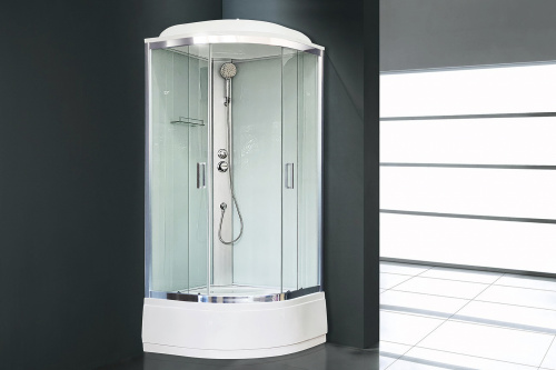Душевая кабина Royal Bath  RB 90CK5-WT-CH (белое/прозрачное) фото 4