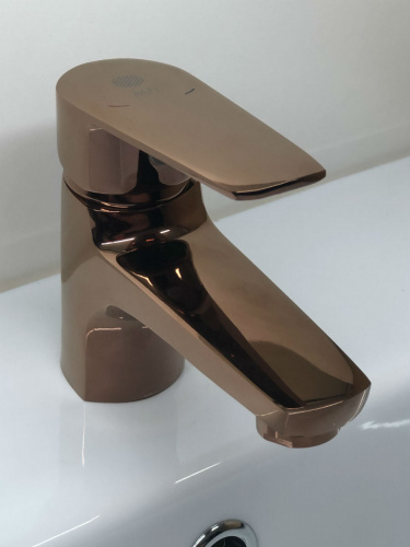 Смеситель для раковины Orange Loop M26-021rg розовое золото фото 2