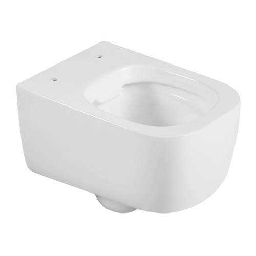 Подвесной безободковый унитаз Black & White W-730 фото 4