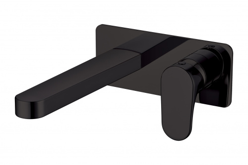 смеситель встроенный для раковины черный