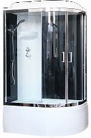 Душевая кабина Royal Bath  RB 8120BK6-BT-CH (черное/прозрачное) левая