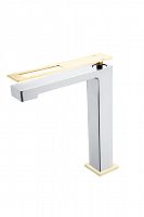 Смеситель Q для умыв. выс. ChromeGold