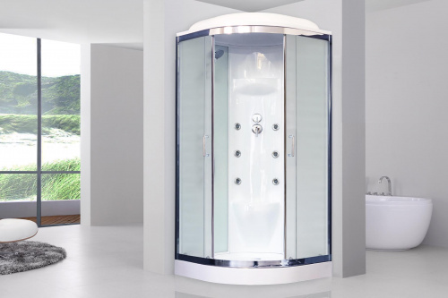 Душевая кабина Royal Bath  RB 90HK7-WC-CH (белое/матовое) фото 2