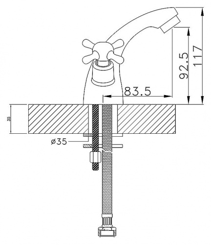 Смеситель для раковины Rossinka G (G02-61) фото 2