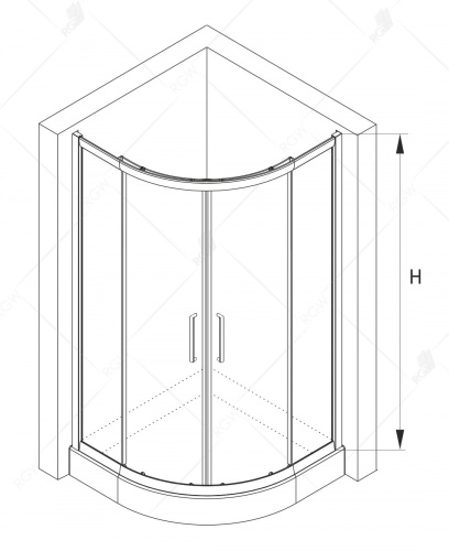 Душевой уголок RGW CL-54B Прозрачное 800x800 фото 5