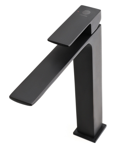 Смеситель для раковины Orange Lutz M04-121b черный фото 6