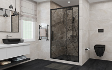 Душевая дверь в нишу Deto FB 120-140 Black